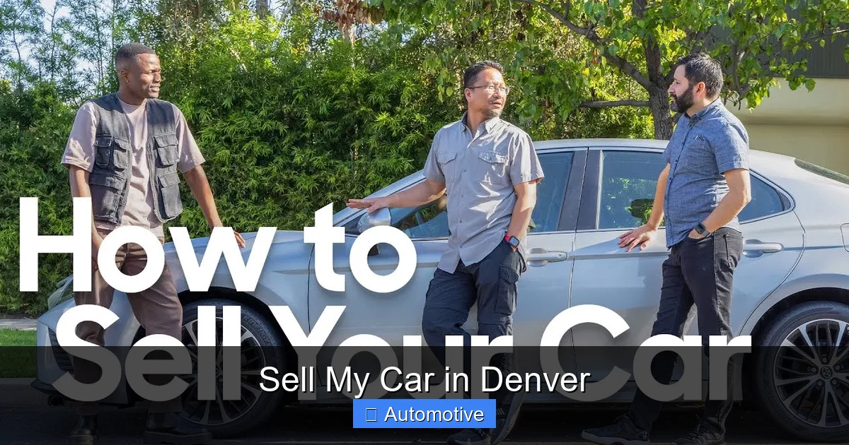 Sell My Car in Denver