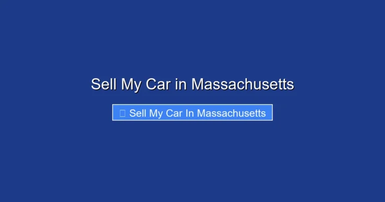 Sell My Car in Massachusetts