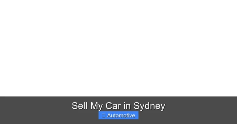 Sell My Car in Sydney