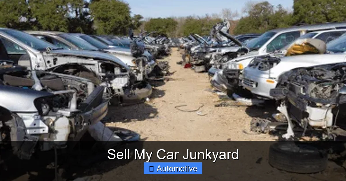 Sell My Car Junkyard