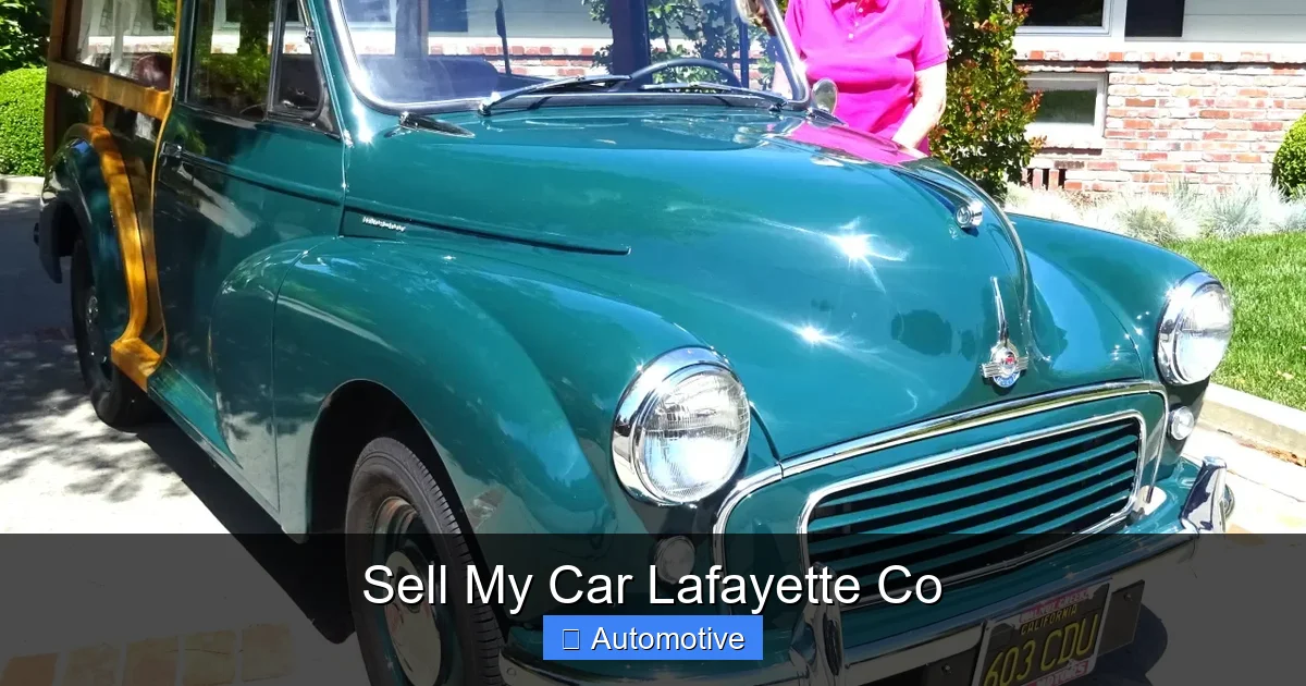 Sell My Car Lafayette Co