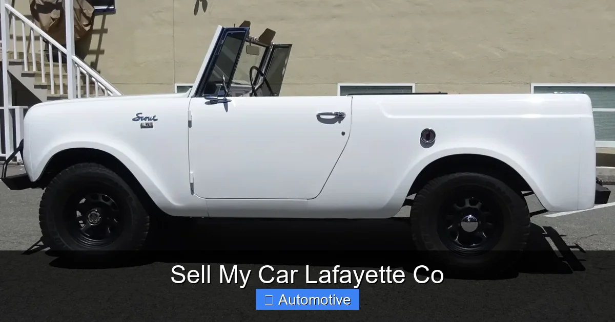 Sell My Car Lafayette Co