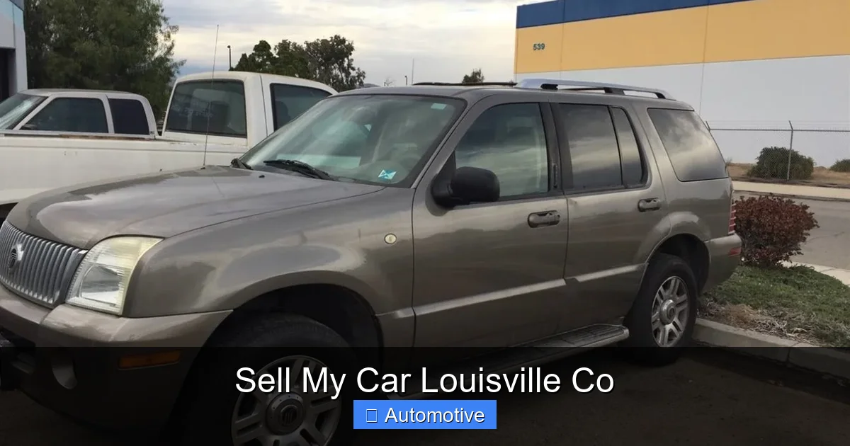 Sell My Car Louisville Co