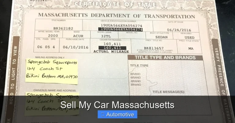 Sell My Car Massachusetts
