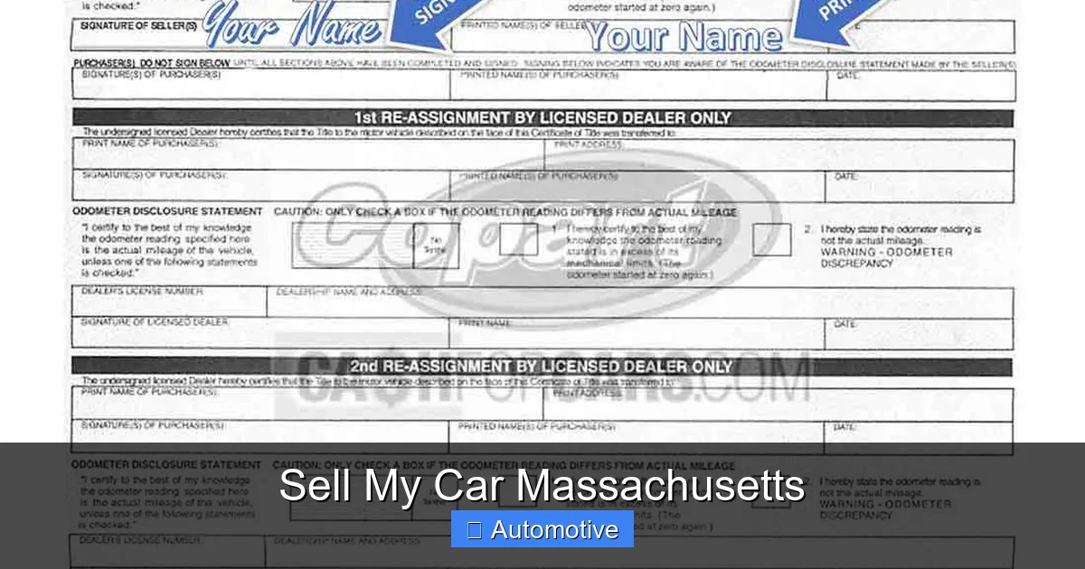 Sell My Car Massachusetts