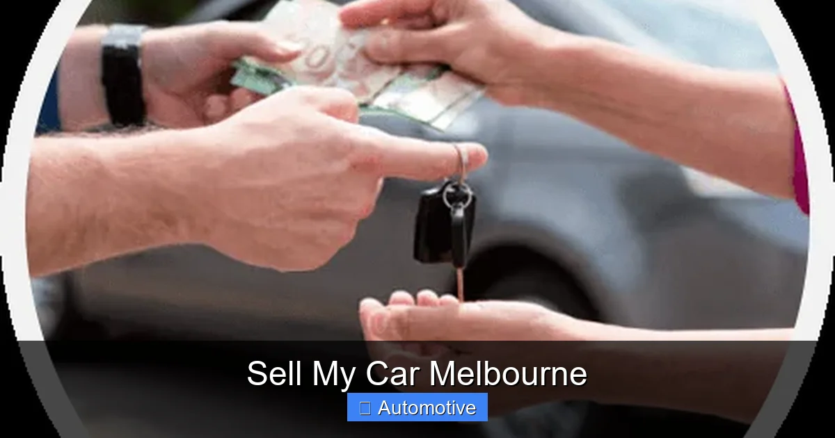 Sell My Car Melbourne