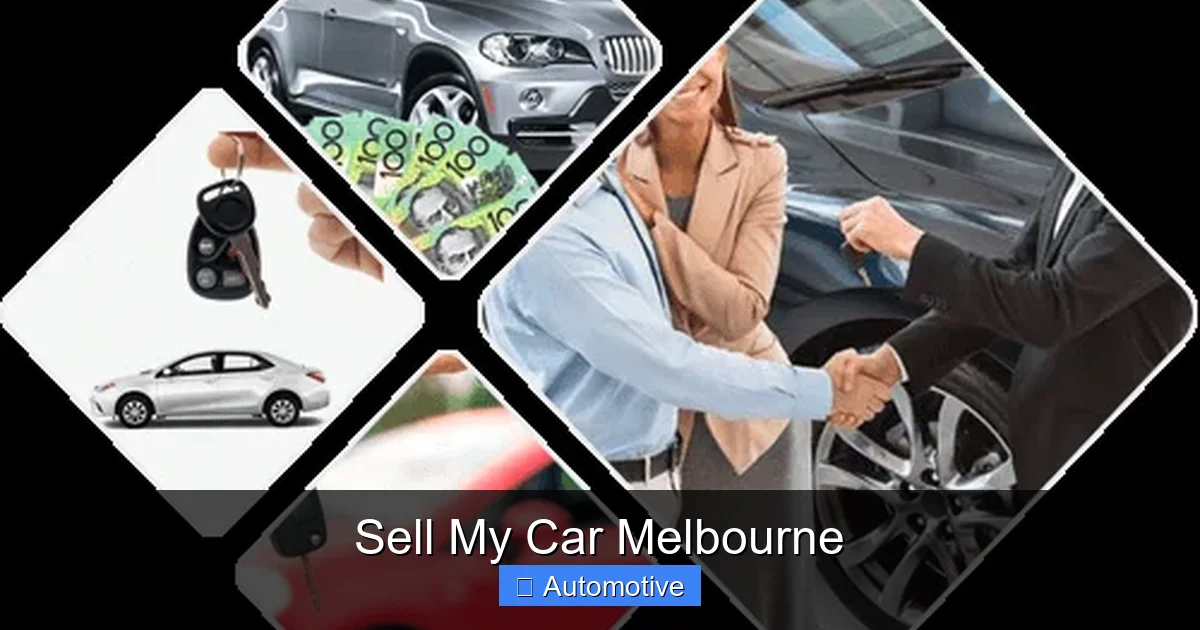 Sell My Car Melbourne
