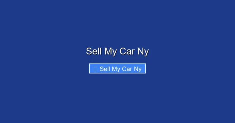 Sell My Car Ny