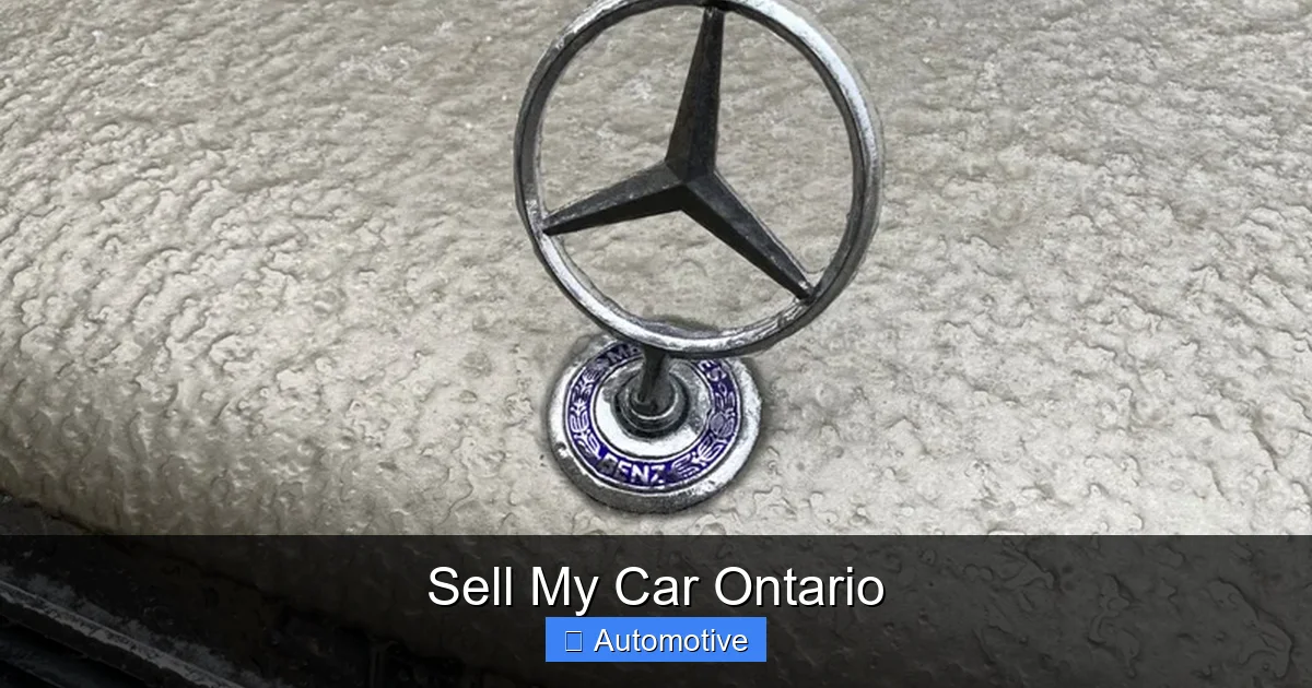 Sell My Car Ontario