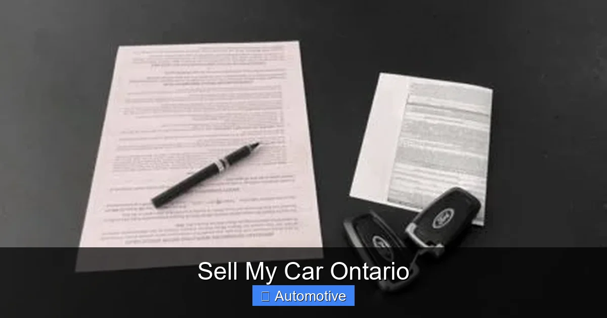 Sell My Car Ontario