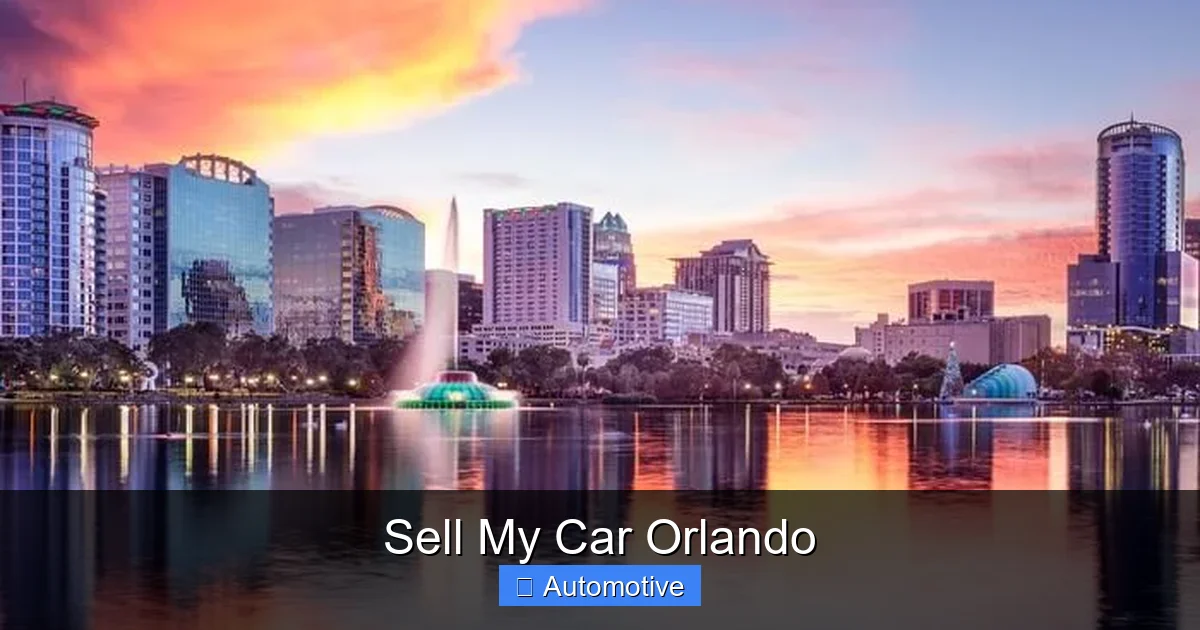 Sell My Car Orlando