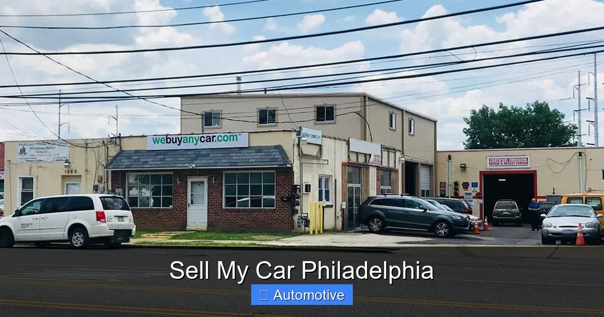 Sell My Car Philadelphia