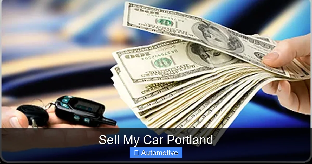 Sell My Car Portland