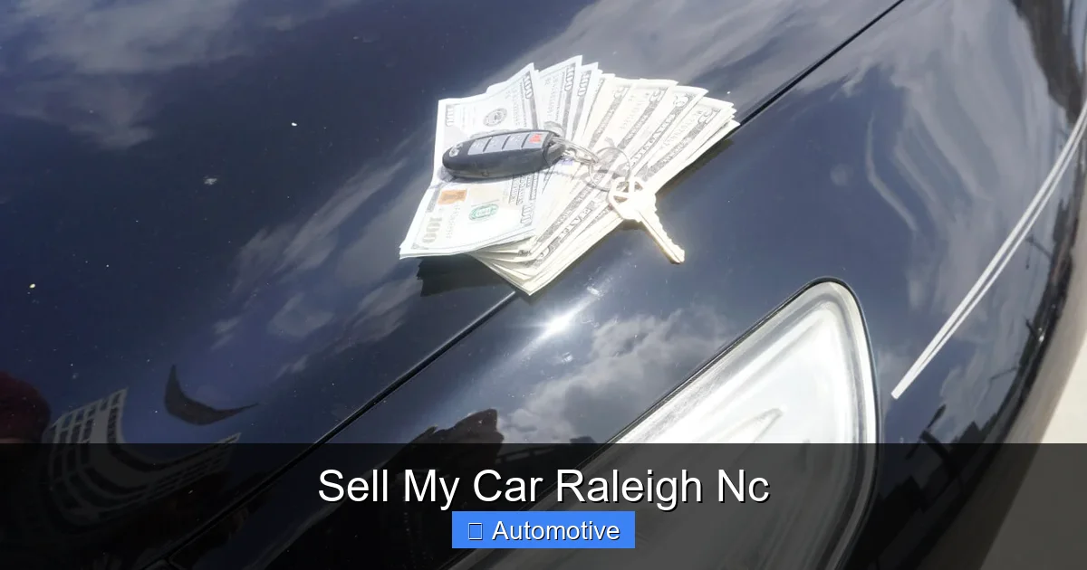 Sell My Car Raleigh Nc