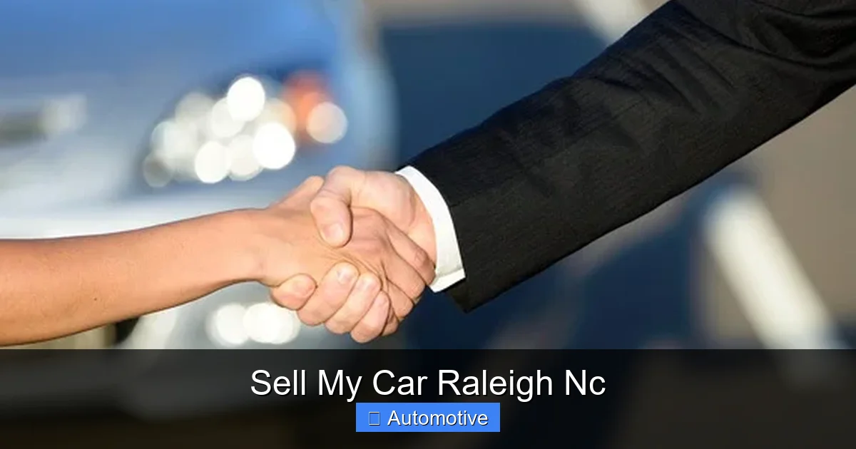 Sell My Car Raleigh Nc