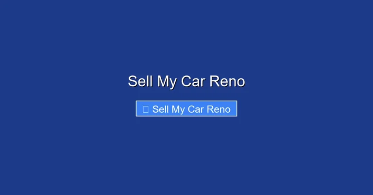 Sell My Car Reno