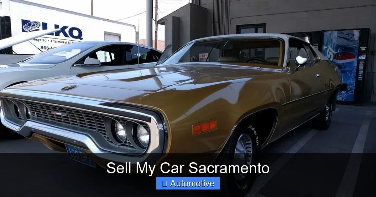 Sell My Car Sacramento