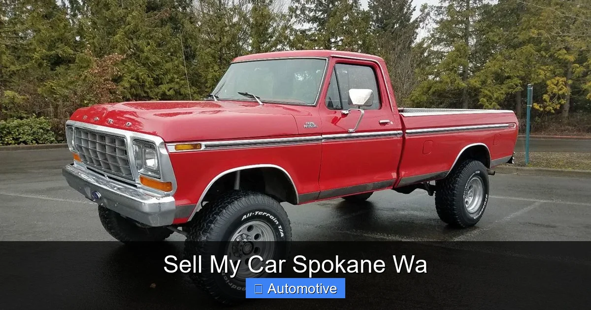 Sell My Car Spokane Wa