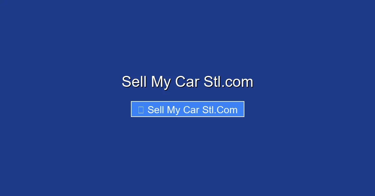 Sell My Car Stl.com