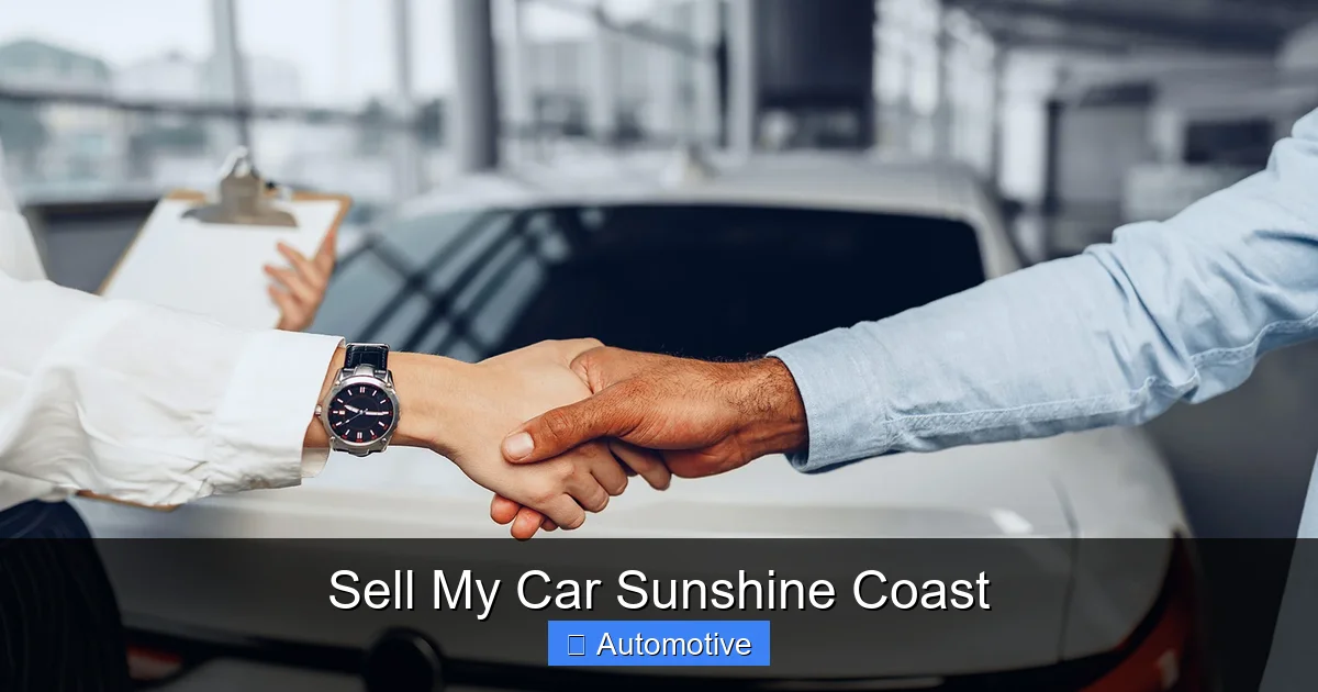 Sell My Car Sunshine Coast