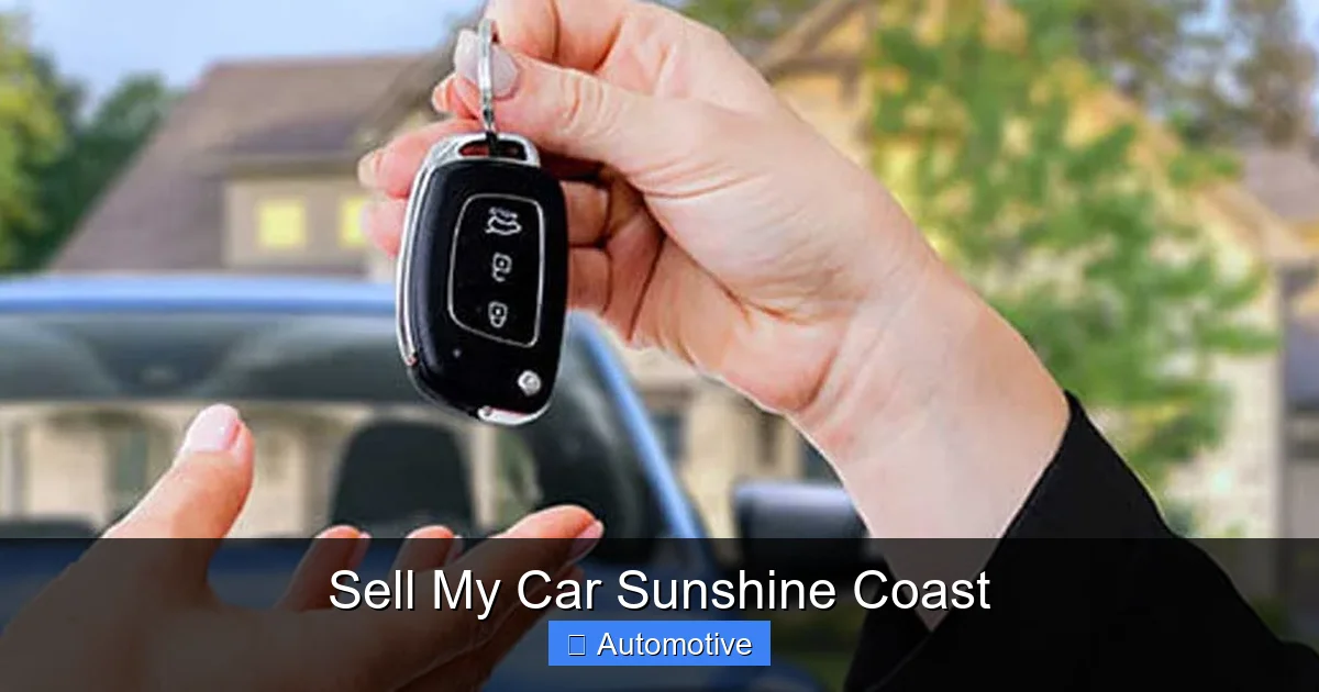 Sell My Car Sunshine Coast