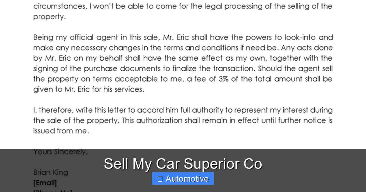 Sell My Car Superior Co