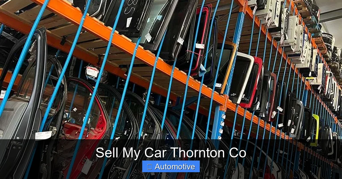 Sell My Car Thornton Co