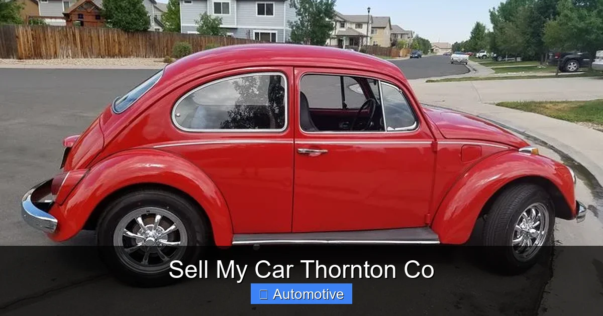 Sell My Car Thornton Co