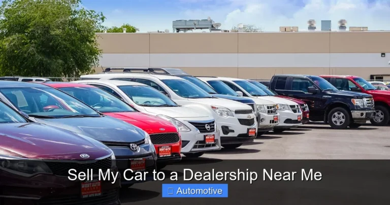 Sell My Car to a Dealership Near Me