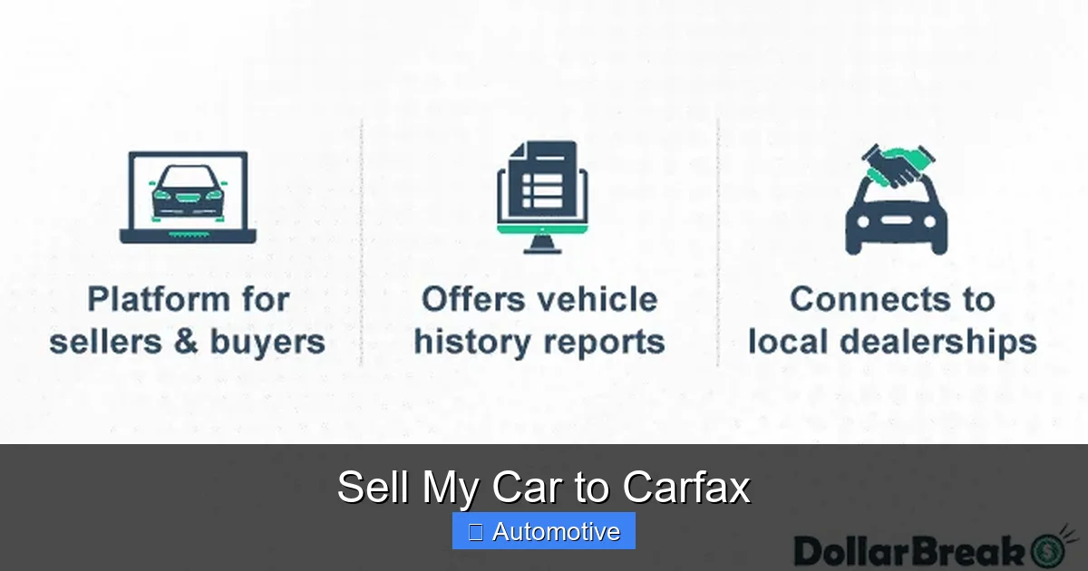 Sell My Car to Carfax