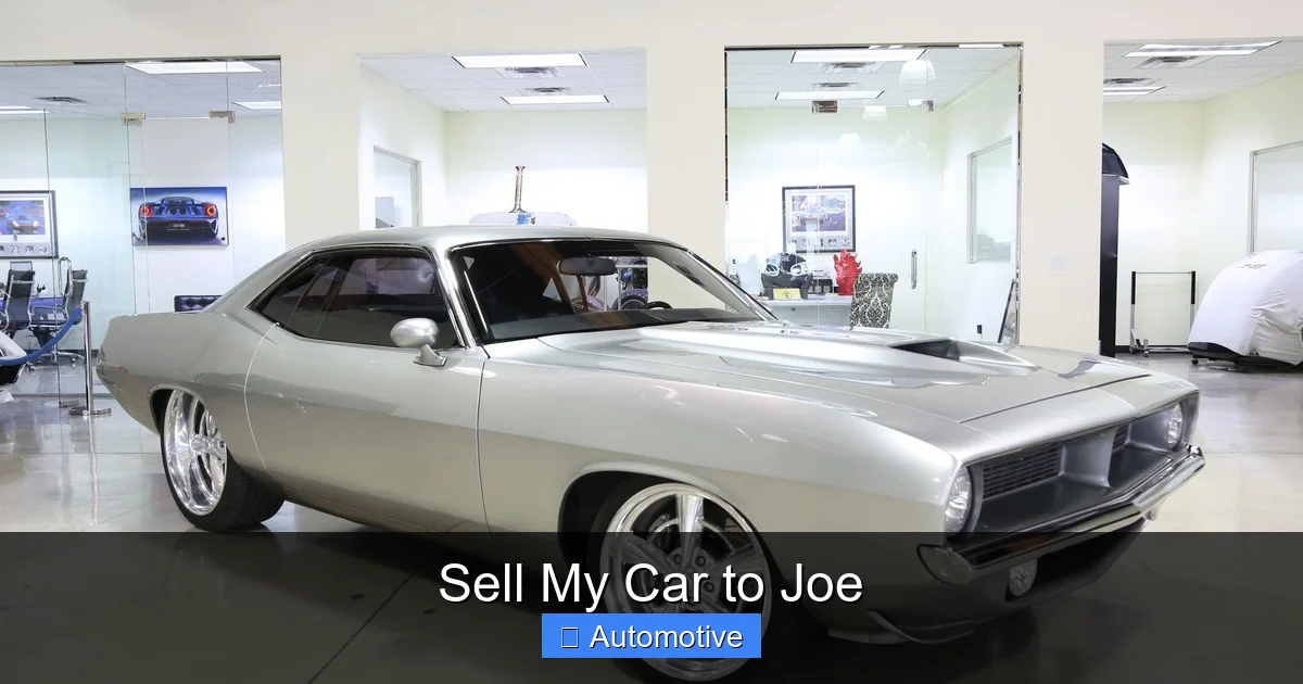 Sell My Car to Joe