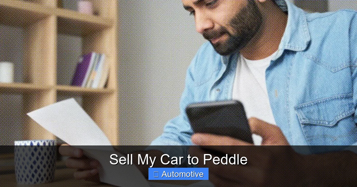 Sell My Car to Peddle