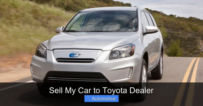 Sell My Car to Toyota Dealer