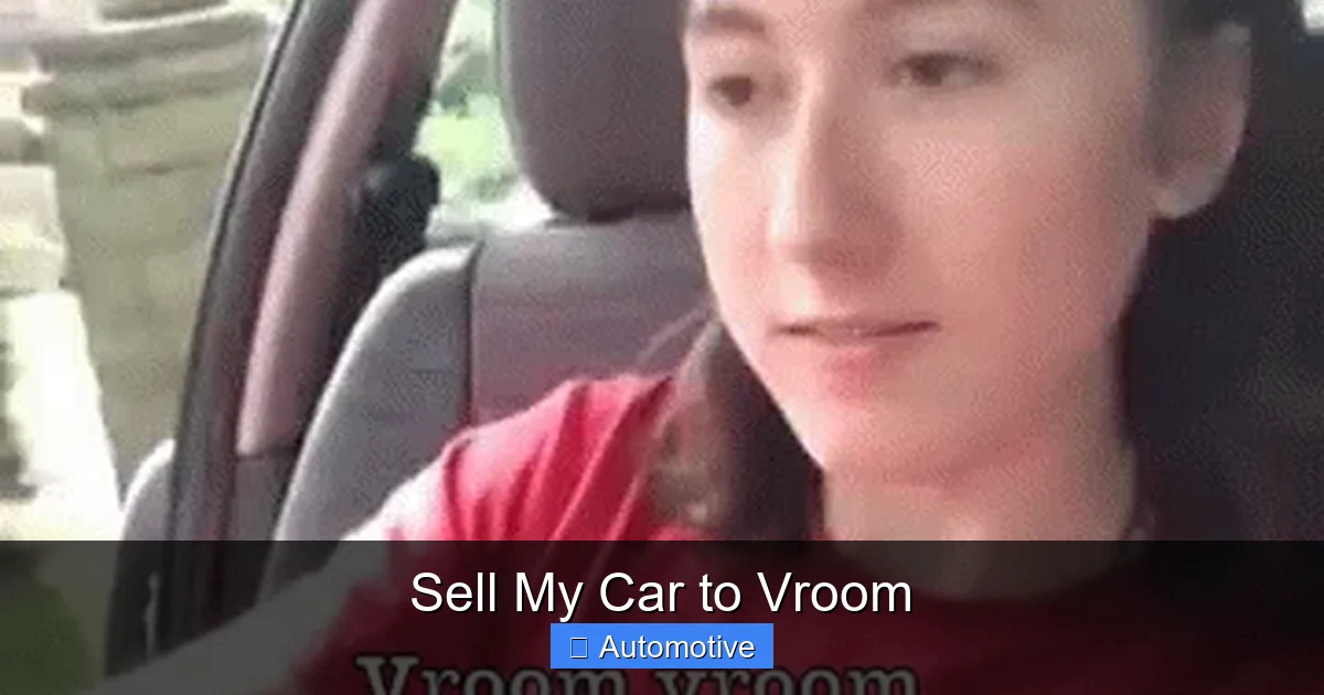 Sell My Car to Vroom