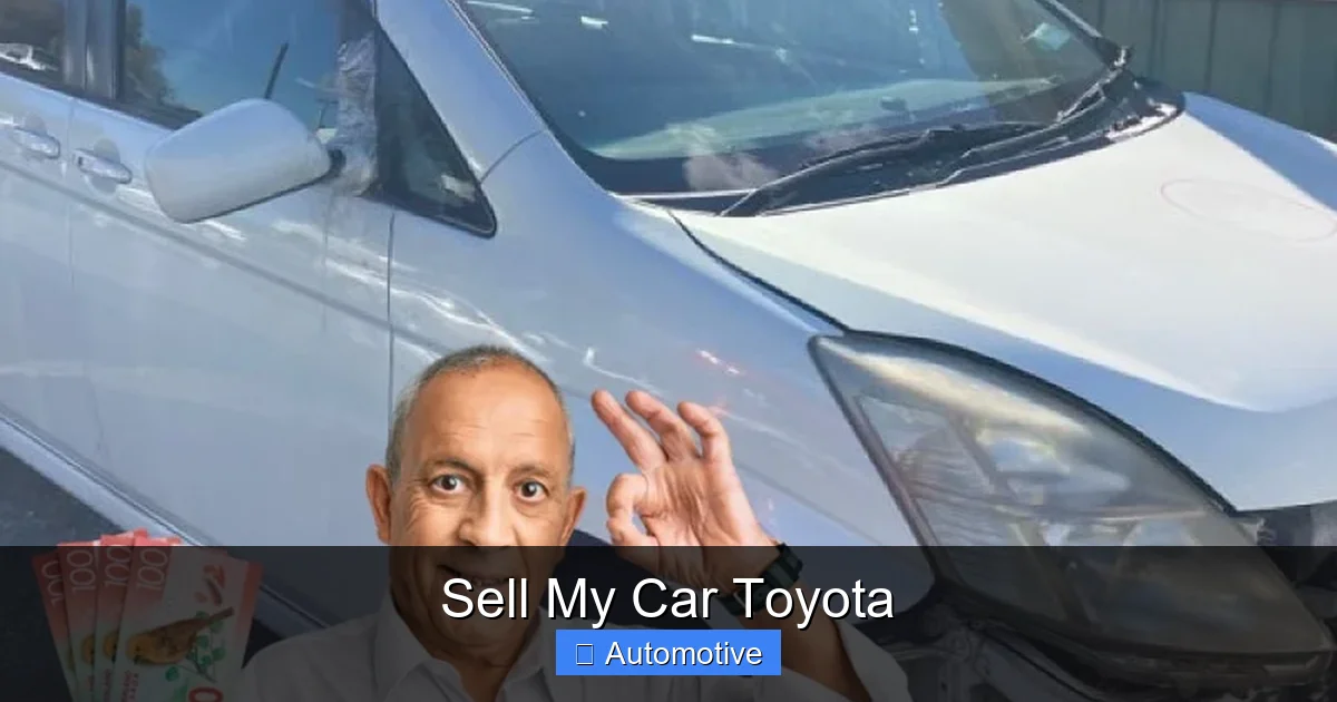 Sell My Car Toyota