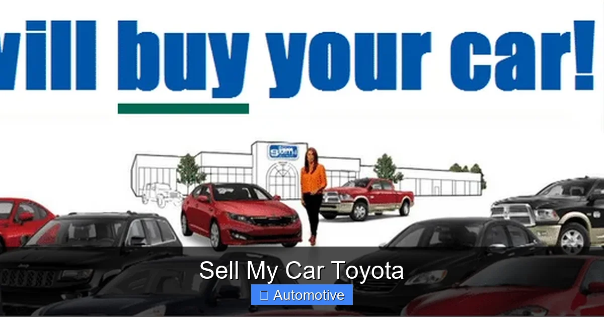 Sell My Car Toyota