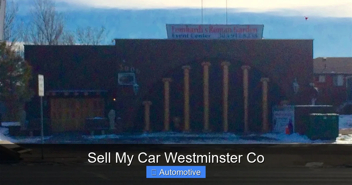 Sell My Car Westminster Co