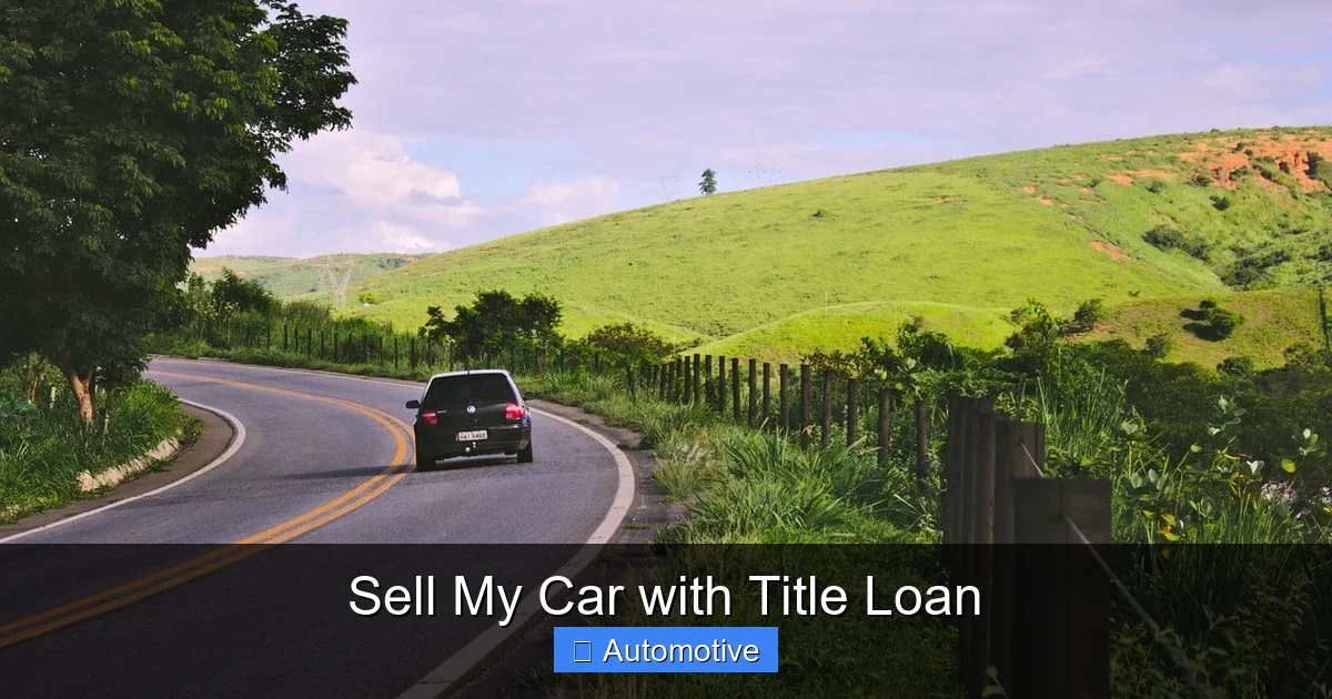 Sell My Car with Title Loan