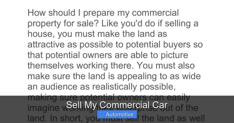 Sell My Commercial Car