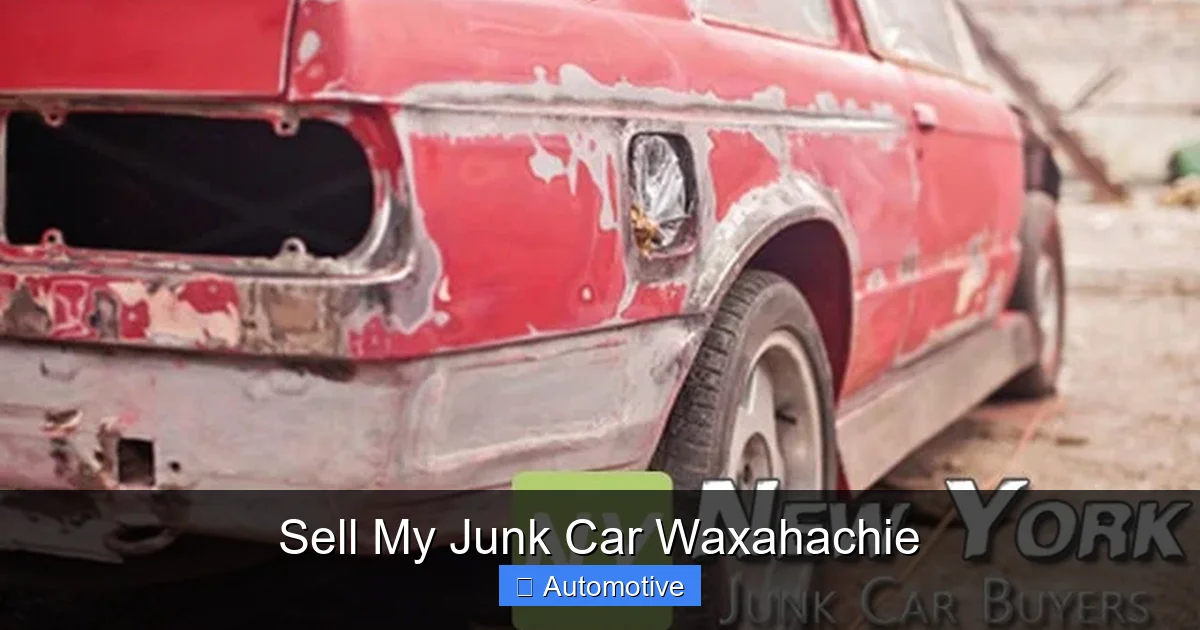 Sell My Junk Car Waxahachie
