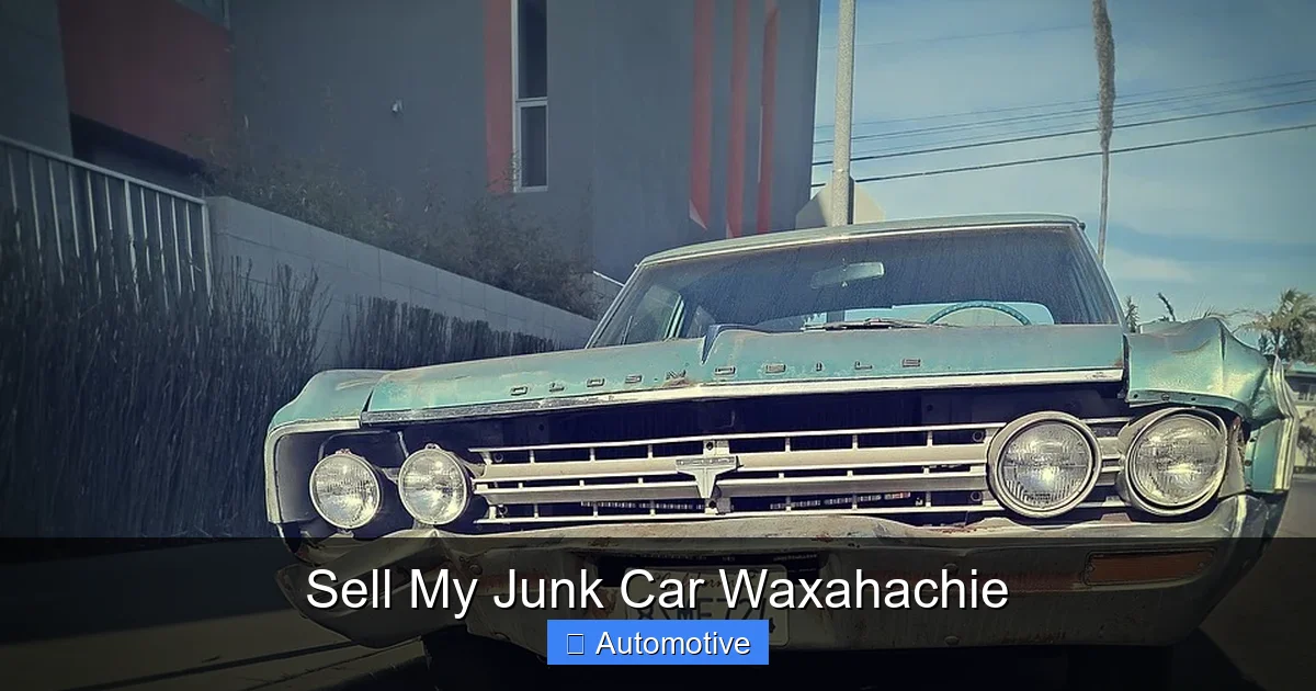 Sell My Junk Car Waxahachie