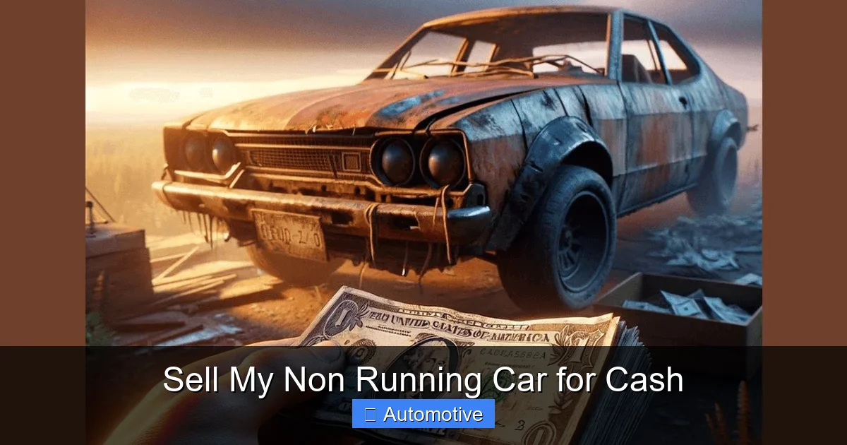 Sell My Non Running Car for Cash