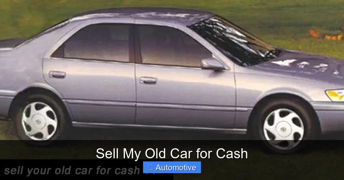 Sell My Old Car for Cash