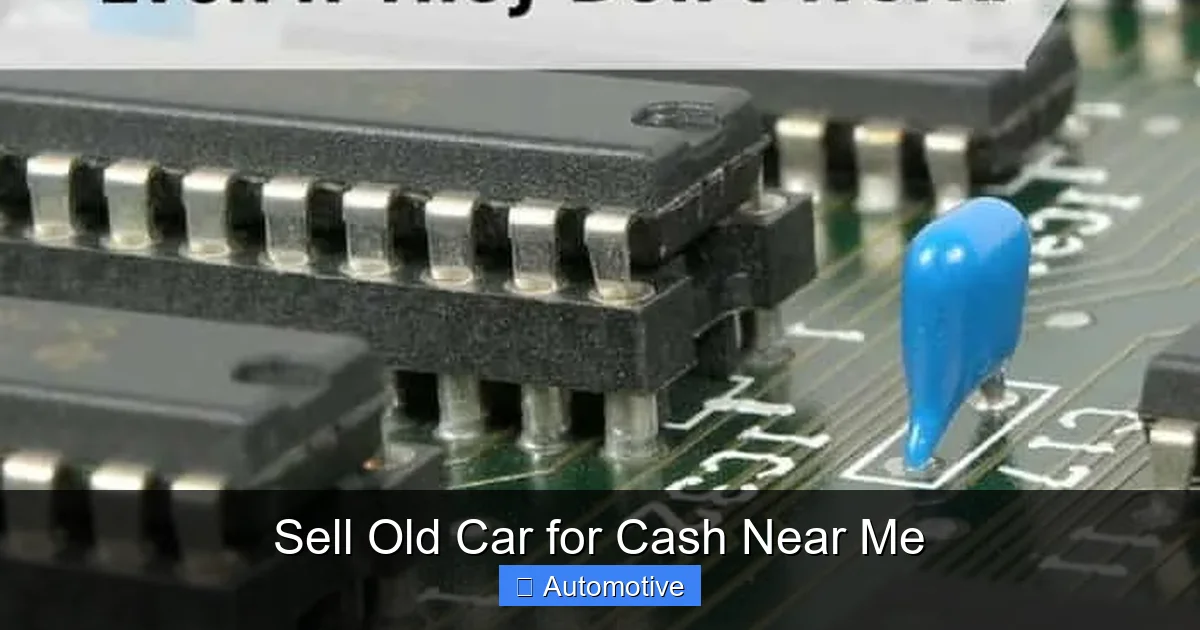 Sell Old Car for Cash Near Me