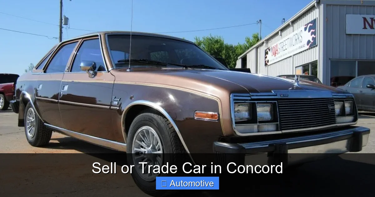 Sell or Trade Car in Concord