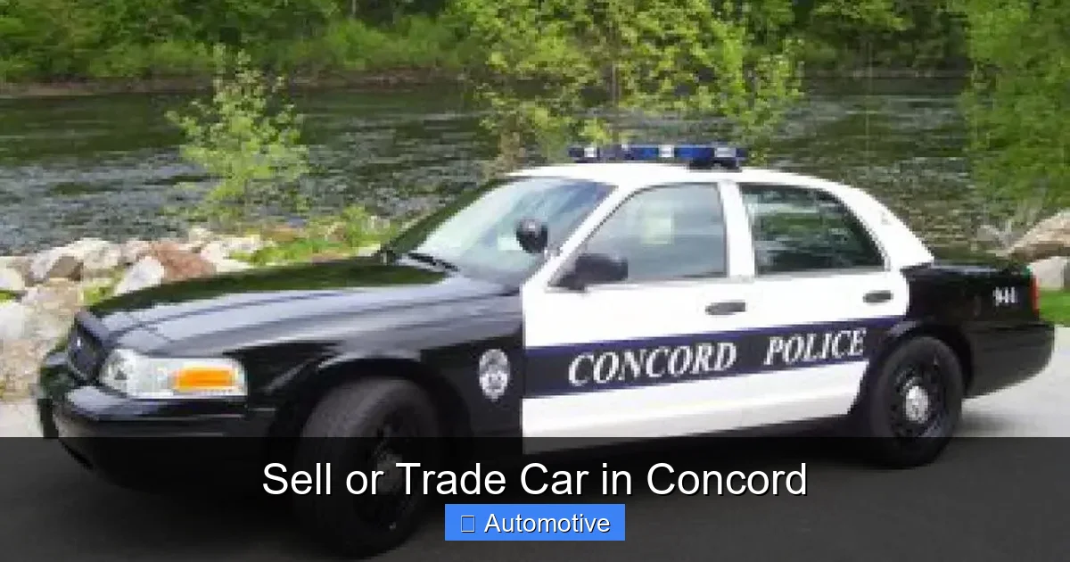 Sell or Trade Car in Concord