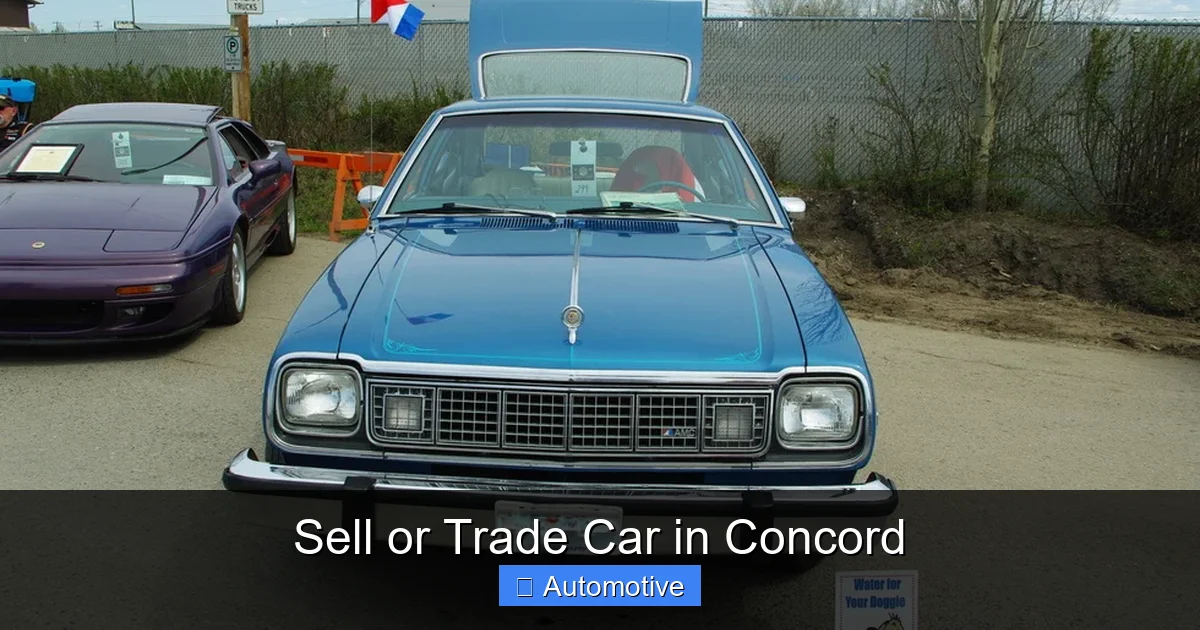 Sell or Trade Car in Concord