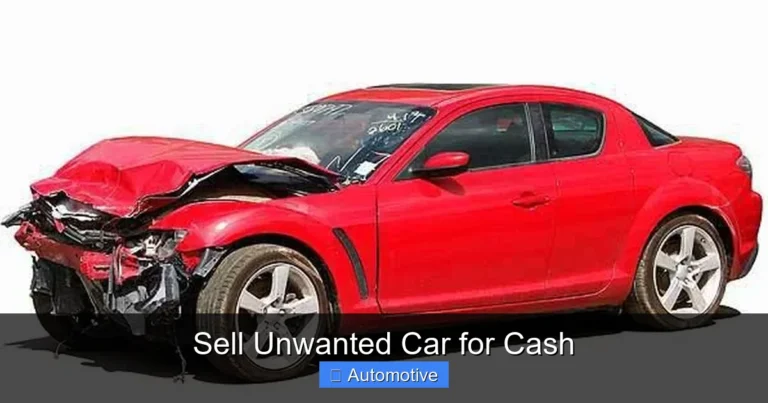 Sell Unwanted Car for Cash