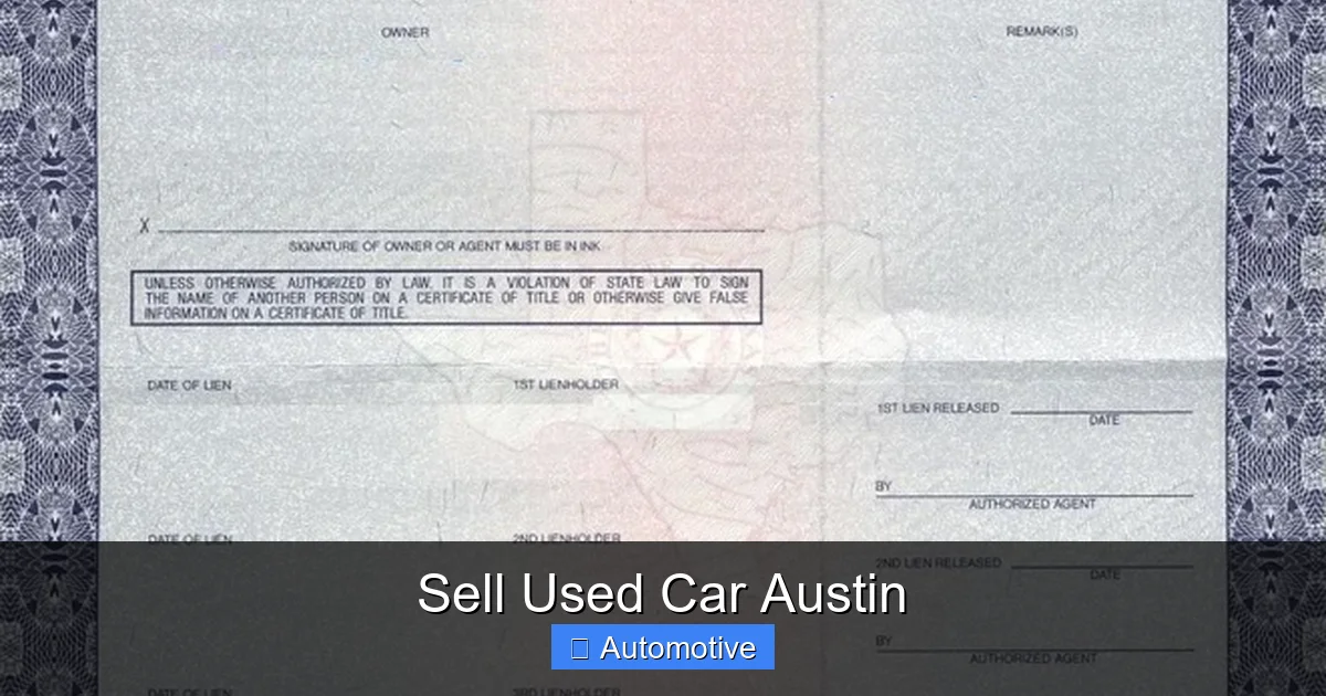 Sell Used Car Austin
