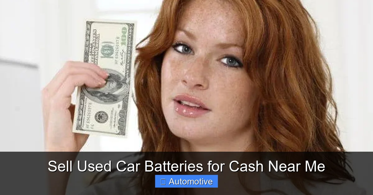 Sell Used Car Batteries for Cash Near Me